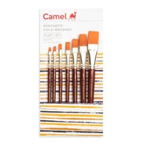 Camlin / Good Quality Brush 1-12 Flat Assorted Camlin Synthethic
