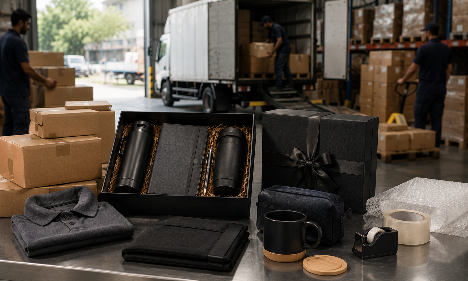 Corporate gifting logistics setup